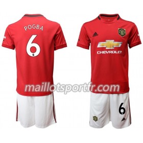 Maillot de Foot Manchester United Pogba 6 Enfant Domicile 2019/20